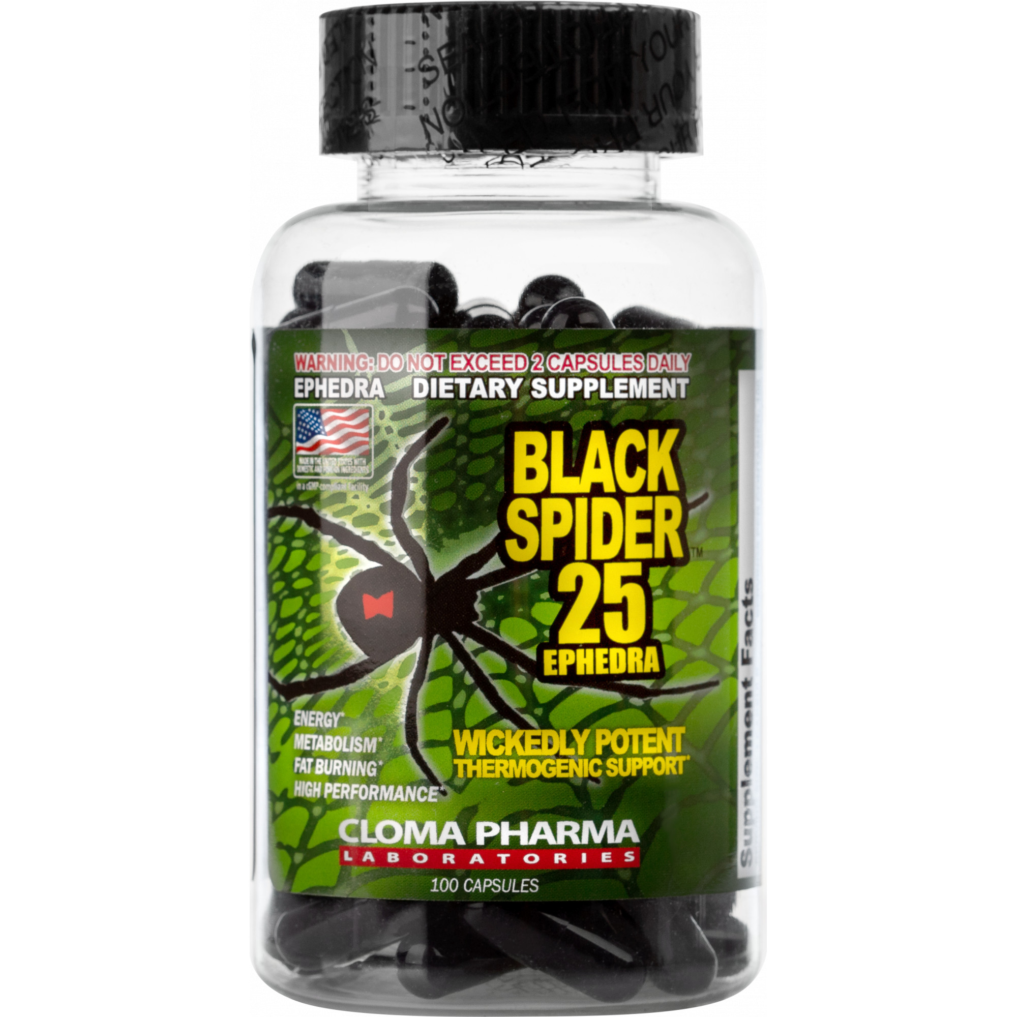 Cloma Pharma Black Spider 1 caps /sample/ - зображення 1