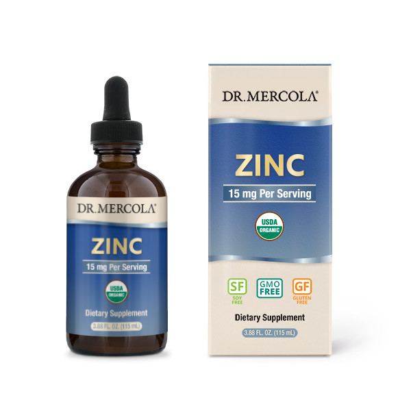 Dr. Mercola Liquid Zinc Drops 115 ml /28 servings/ Unflavored - зображення 1