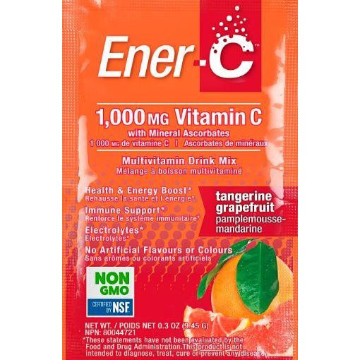 Ener-C Multivitamin Drink Mix - 1,000mg Vitamin C 1 sachet /9,45 g/ Tangerine Grapefruit - зображення 1