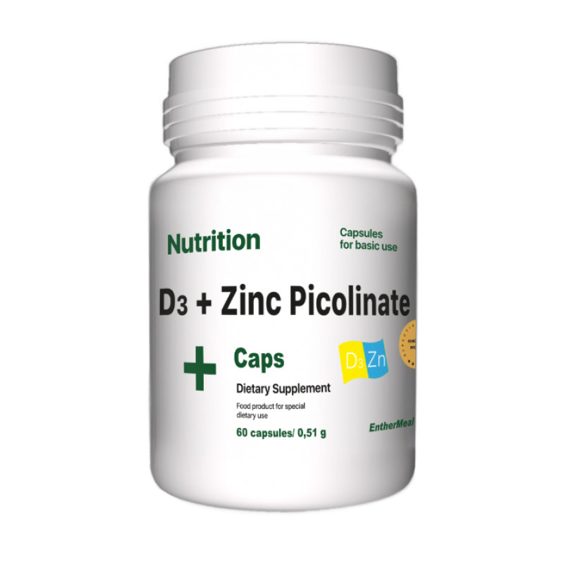 EntherMeal D3 + Zinc Picolinate 60 caps - зображення 1