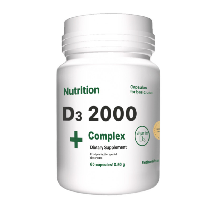 EntherMeal D3 2000 Complex+ 60 caps - зображення 1