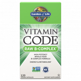Garden of Life Vitamin Code Raw B-Complex 120 caps /60 servings/