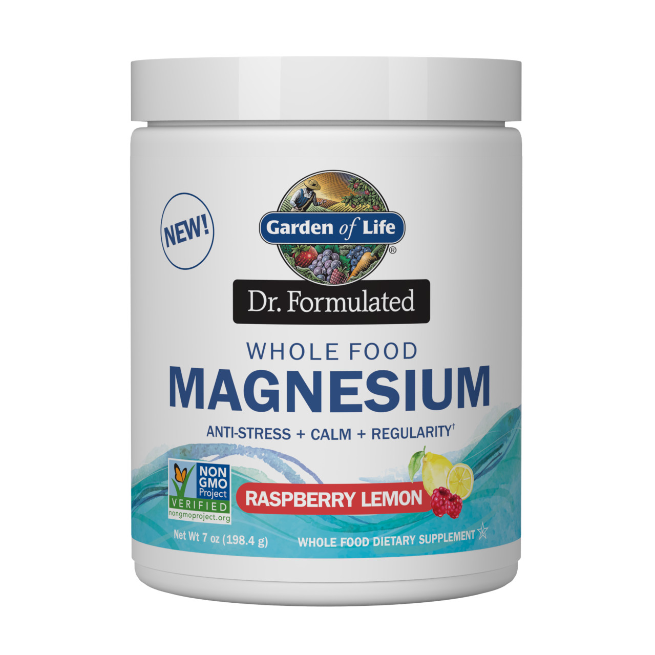 Garden of Life Magnesium Powder 198 g /40 servings/ Raspberry Lemon - зображення 1