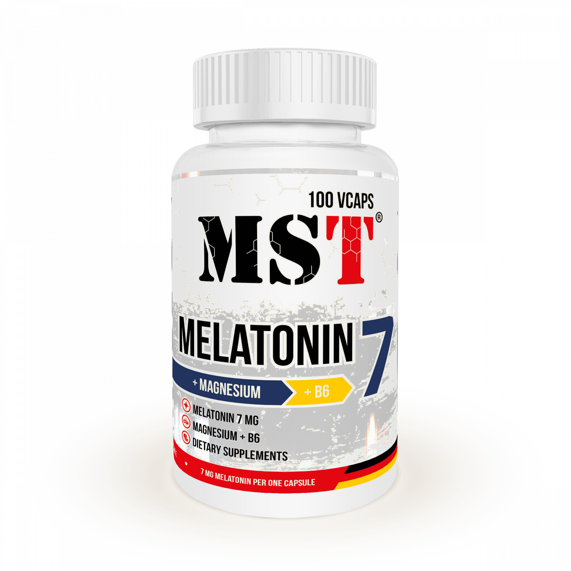 MST Nutrition Melatonin 7 + Magnesium + B6 100 caps - зображення 1