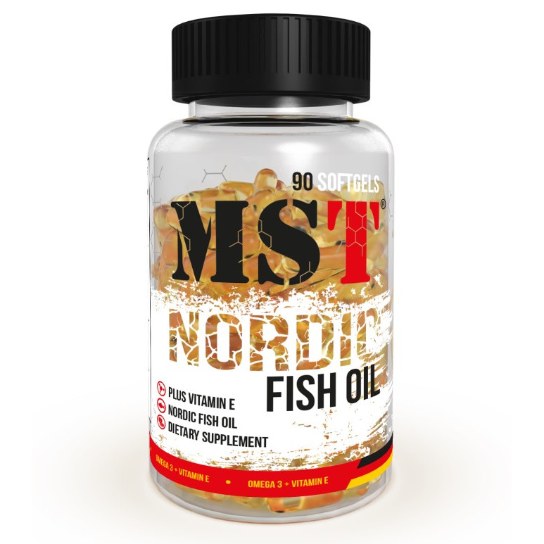 MST Nutrition Nordic Fish Oil Omega 3 90 softgels /45 servings/ - зображення 1