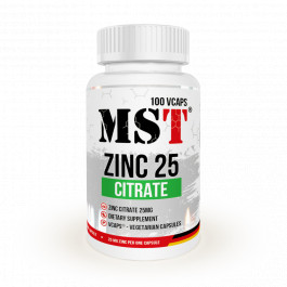 MST Nutrition Zinc Citrate 25 100 caps