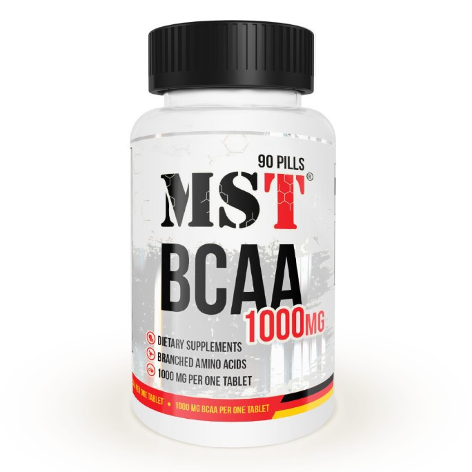 MST Nutrition BCAA 1000 mg 90 tabs /22 servings/ - зображення 1