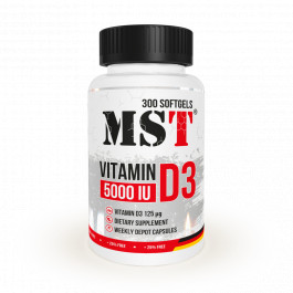 MST Nutrition Vitamin D3 5000IU 300 softgels