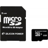 Silicon Power 8 GB microSDHC Class 10 + SD adapter SP008GBSTH010V10-SP - зображення 1