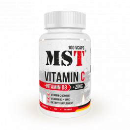 MST Nutrition Vitamin C 500 mg + D3 + Zinc 100 caps
