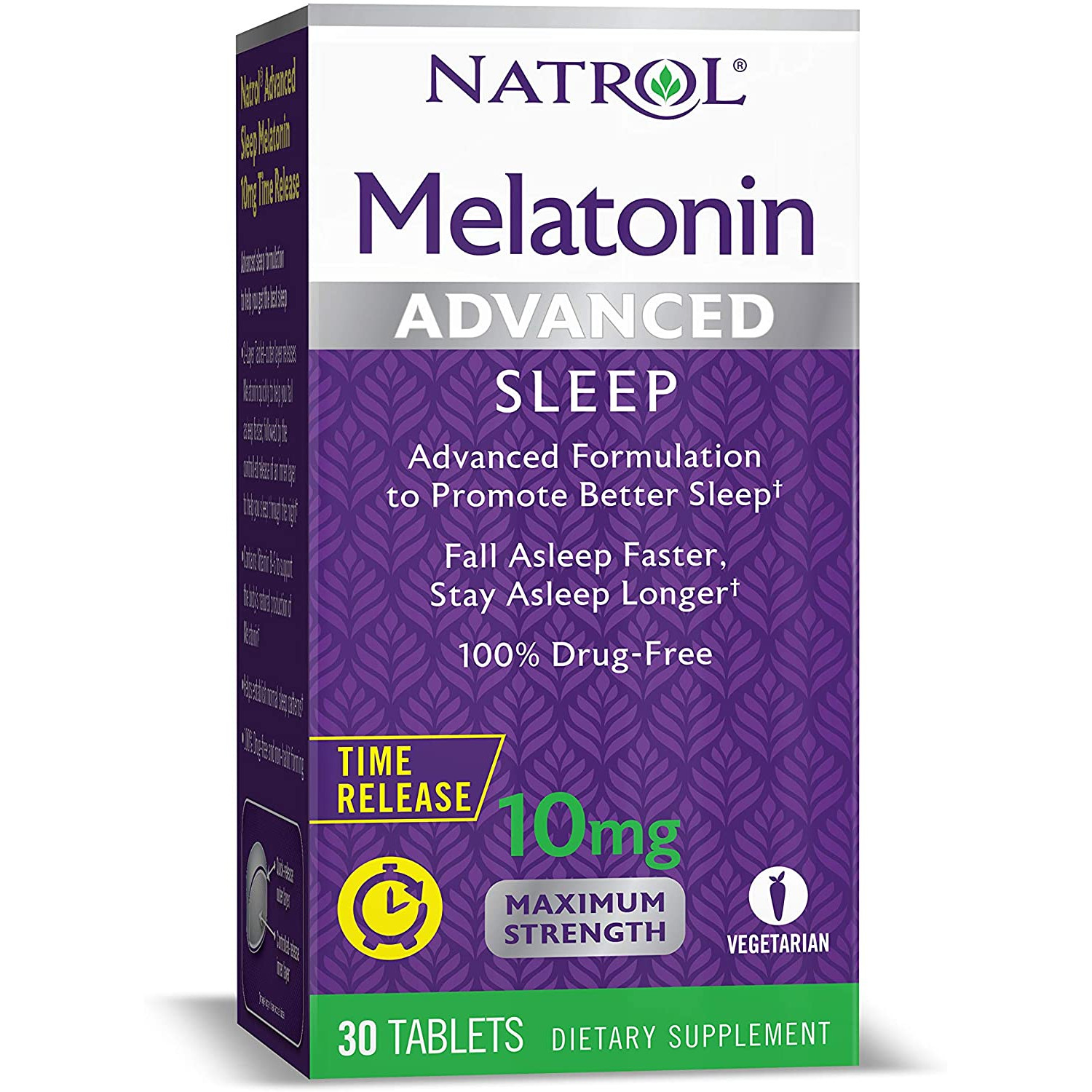 Natrol Melatonin Advanced 10 mg Time Release 30 tabs - зображення 1