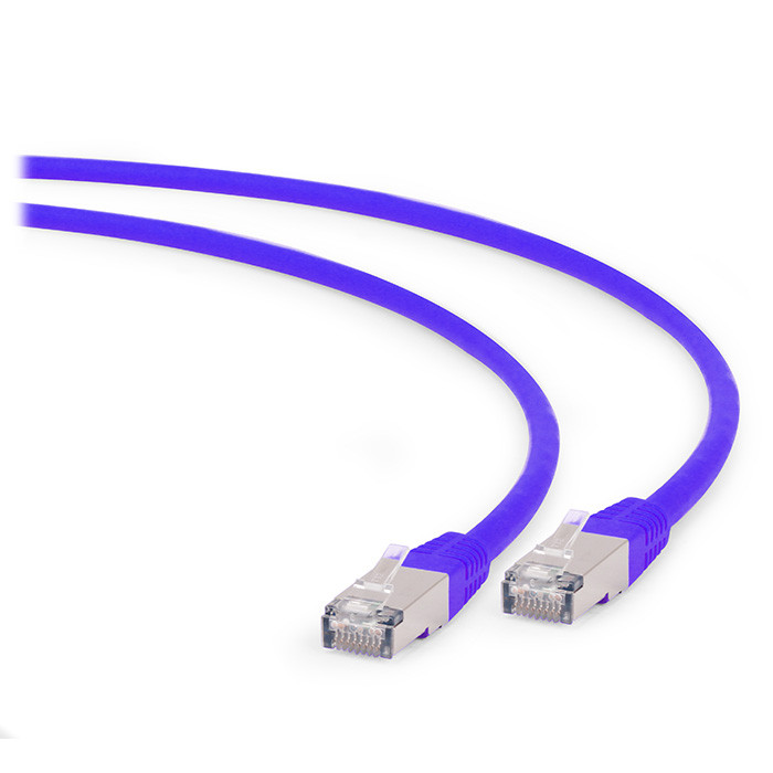 Cablexpert S/FTP Cat.6A 1m Violet (PP6A-LSZHCU-V-1M) - зображення 1