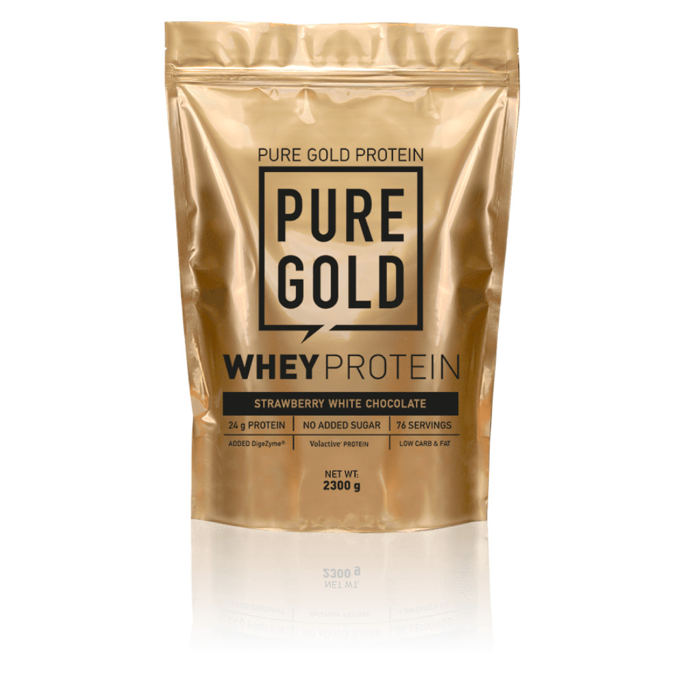 Pure Gold Protein Whey Protein 2300 g /76 servings/ Strawberry White Chocolate - зображення 1
