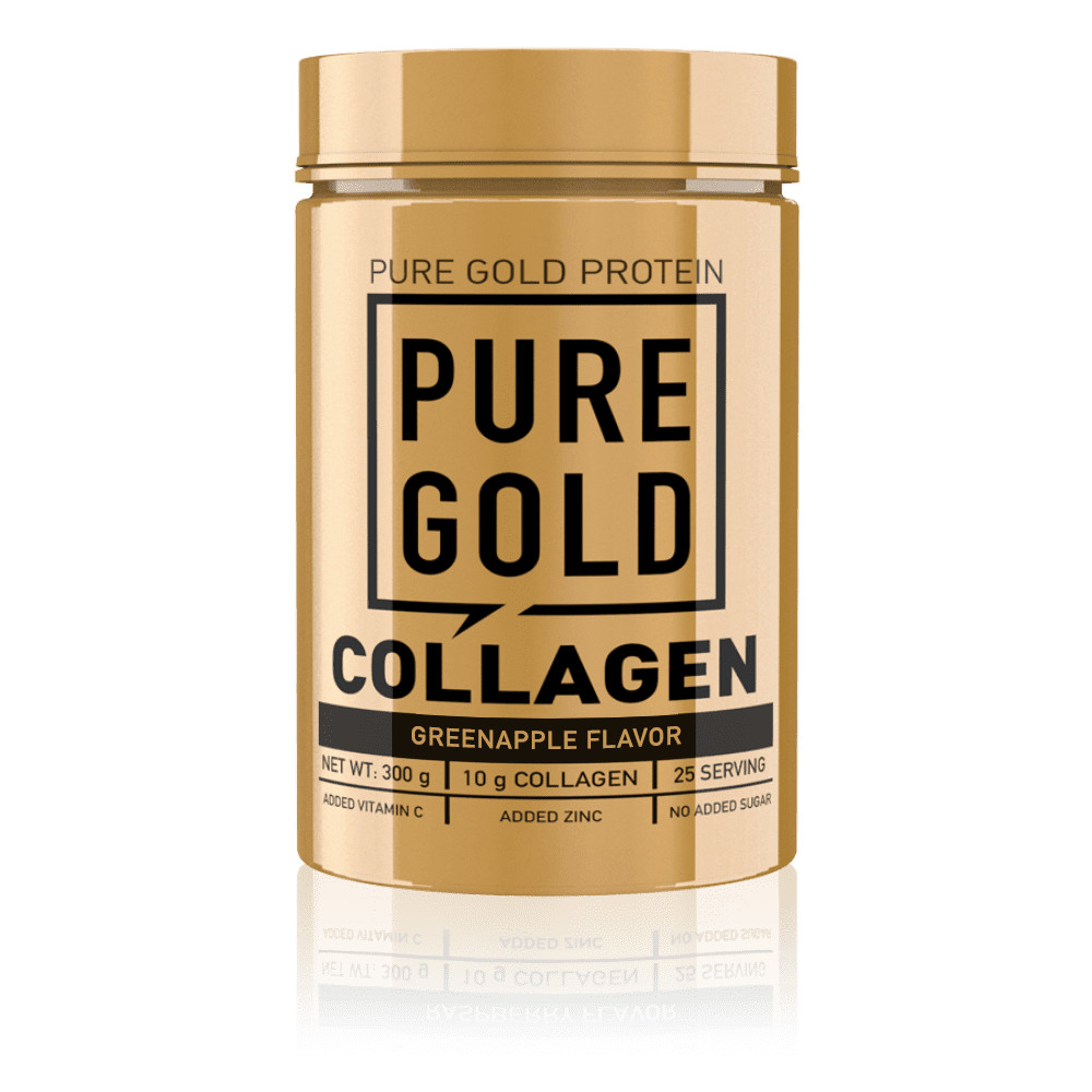 Pure Gold Protein Collagen 300 g /25 servings/ Green Apple - зображення 1