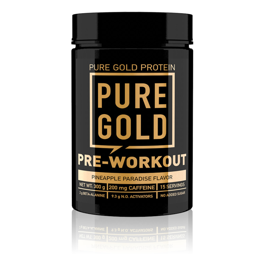 Pure Gold Protein Pre-Workout 300 g /15 servings/ Pineapple Paradise - зображення 1