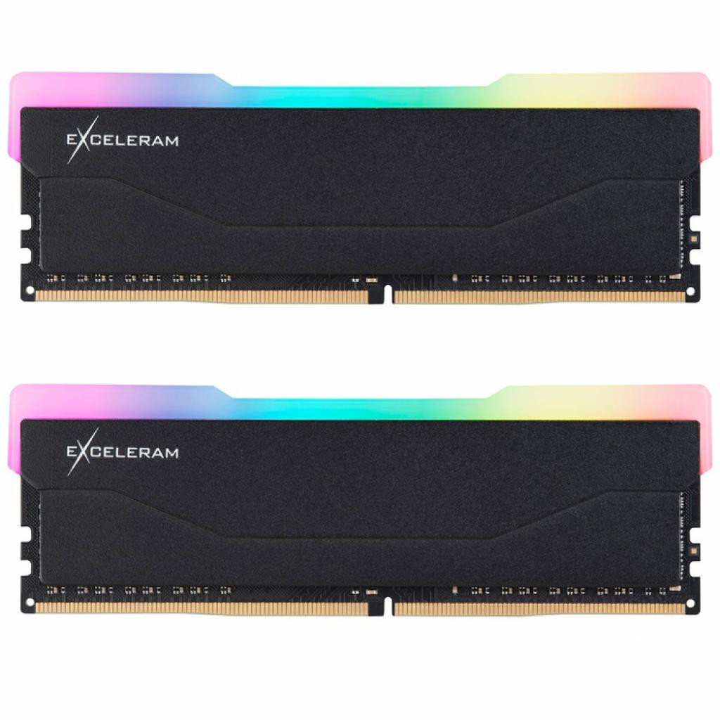 Exceleram 16 GB (2x8GB) DDR4 3600 MHz RGB X2 Series Black (ERX2B416369AD) - зображення 1