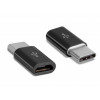 Адаптер USB Type-C ASPOR Type-C - MicroUSB Black (980008)