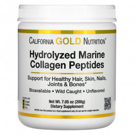 California Gold Nutrition Hydrolyzed Marine Collagen Peptides 200 g /40 servings/ Unflavored