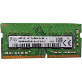 SK hynix 8 GB SO-DIMM DDR4 2666 MHz (HMA81GS6JJR8N-VK)