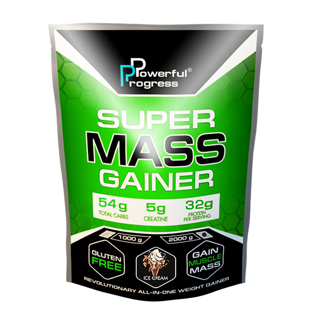 Powerful Progress Super Mass Gainer 1000 g /10 servings/ Coconut - зображення 1