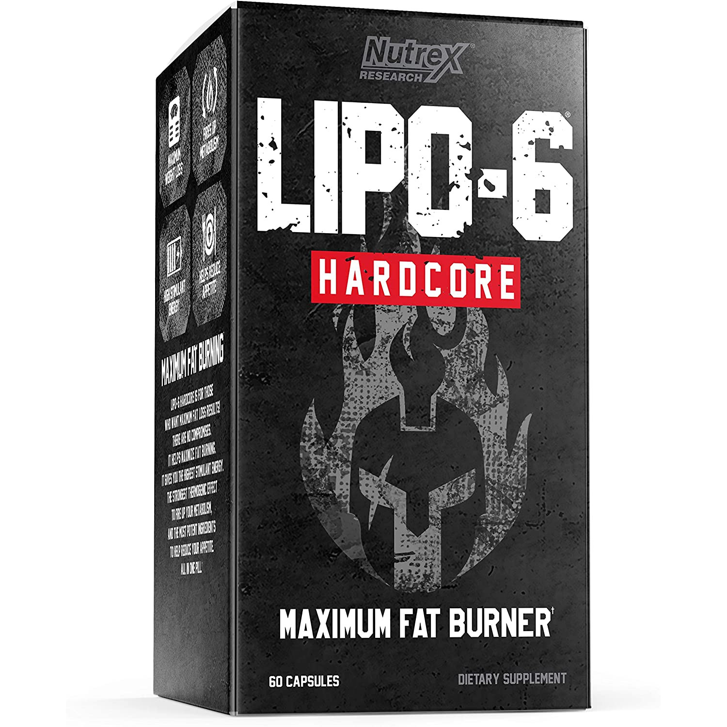 Nutrex Lipo-6 Hardcore Maximum Fat Burner 60 caps - зображення 1