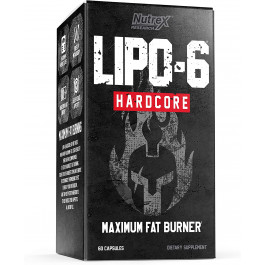 Nutrex Lipo-6 Hardcore Maximum Fat Burner 60 caps