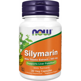 Now Silymarin Milk Thistle Extract 150 mg 30 veg caps