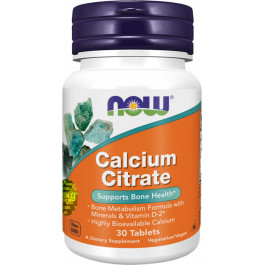 Now Calcium Citrate 300 mg 30 tabs