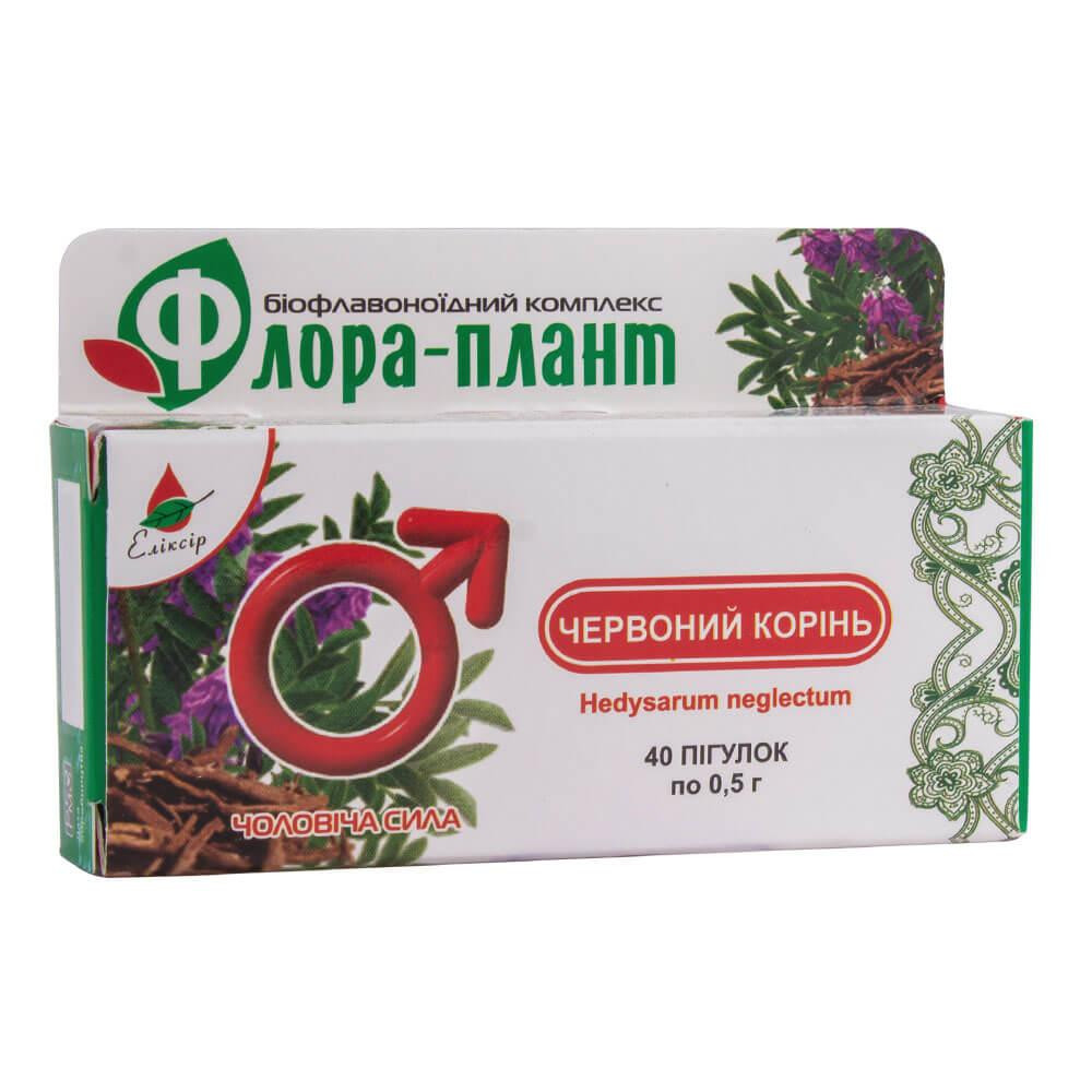 Кортес БАД Красный корень, 40 таблеток, Флора-плант (KS-BAD-ChervonyiKorin-40) - зображення 1