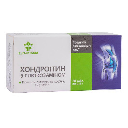 Elit-Pharm Хондроитин с глюкозамином, 80 таблеток (EF-HondroitynGluk-80)