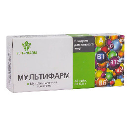 Elit-Pharm Мультифарм, 40 таблеток (EF-Multifarm-40)