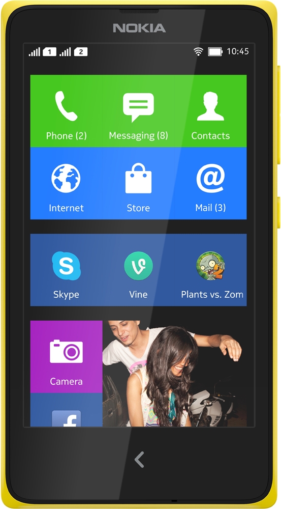 Nokia XL Dual SIM (Yellow) - зображення 1