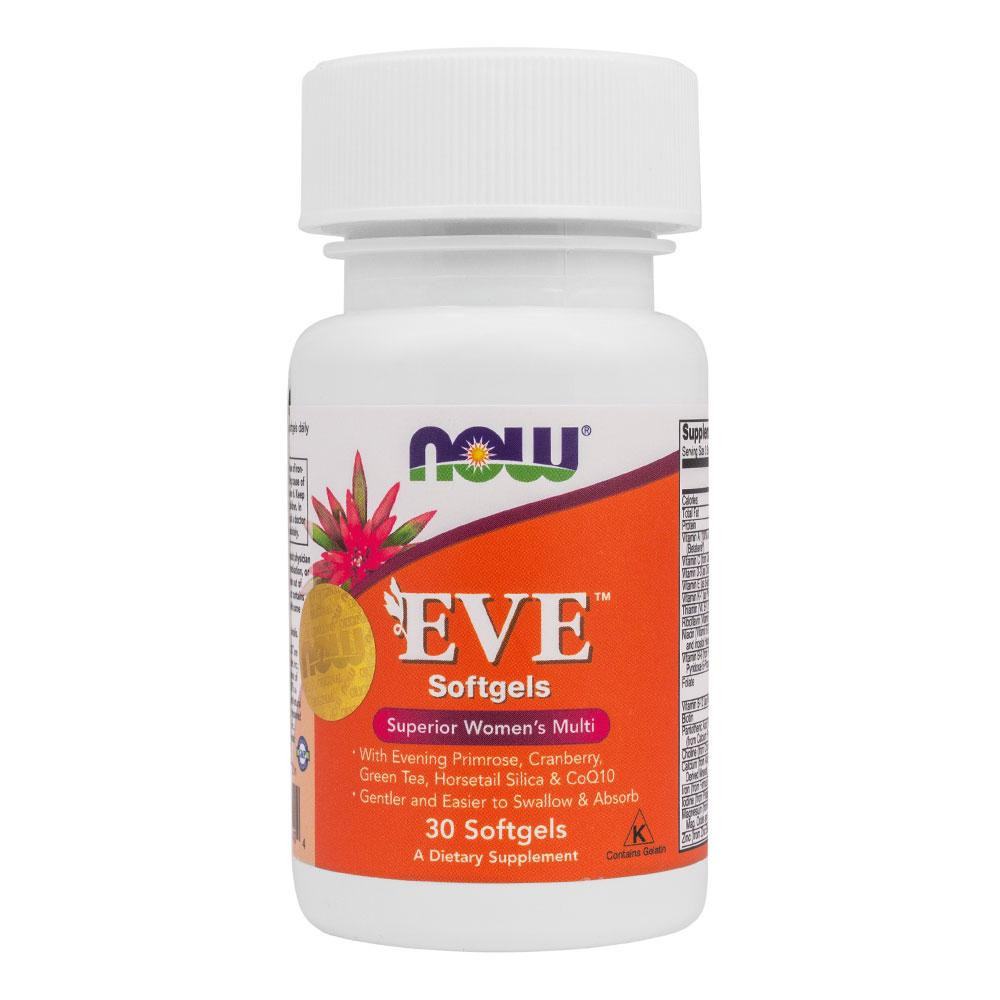 Now Мультивитаминный комплекс для женщин EVE, 30 капсул, Foods (NF-EVE-30) - зображення 1