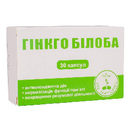   Красота и Здоровье Гинкго Билоба 0,4 г, 30 капсул, (ENJ-GinkgoBiloba-30)