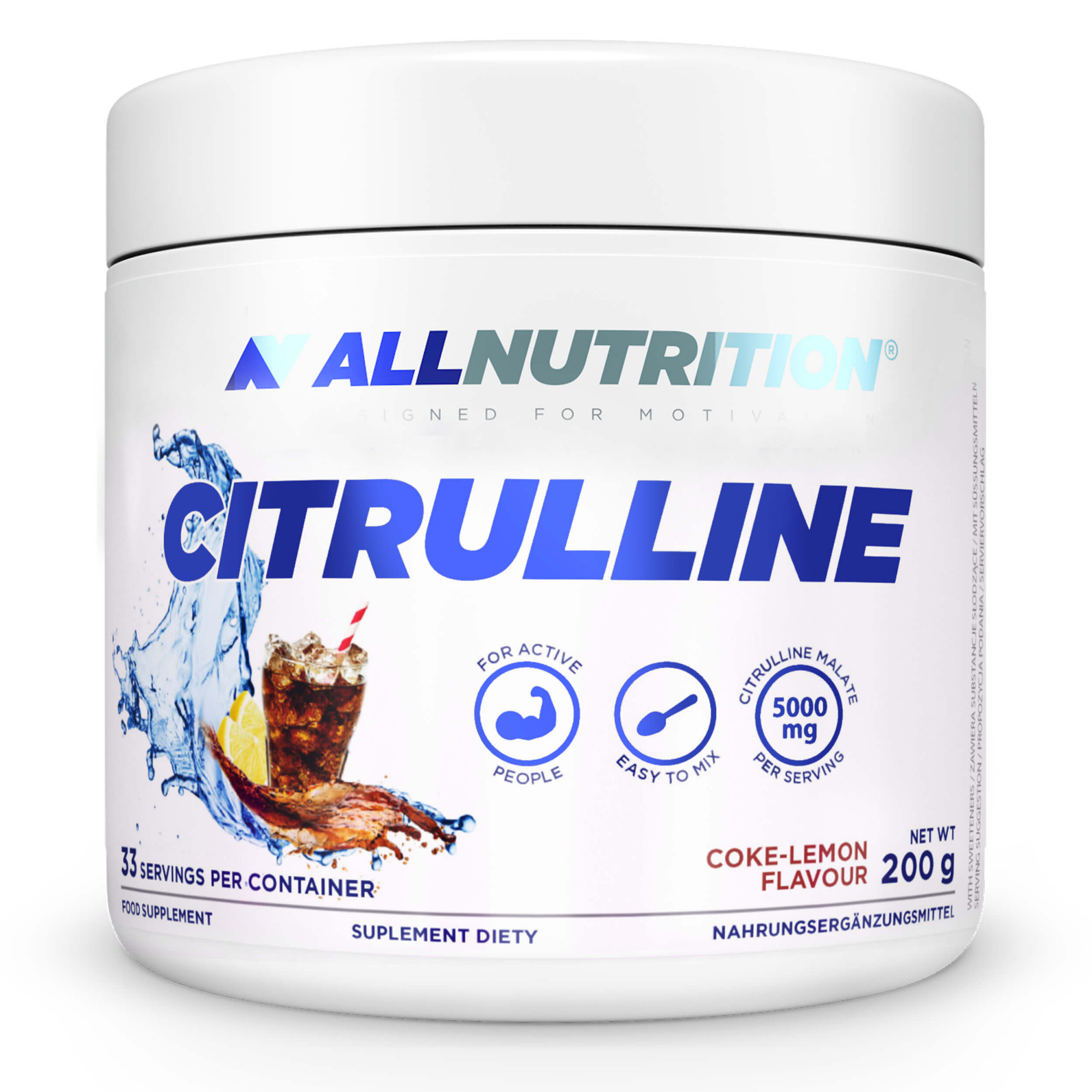 AllNutrition Citrulline 200 g /33 servings/ Cola Lemon - зображення 1