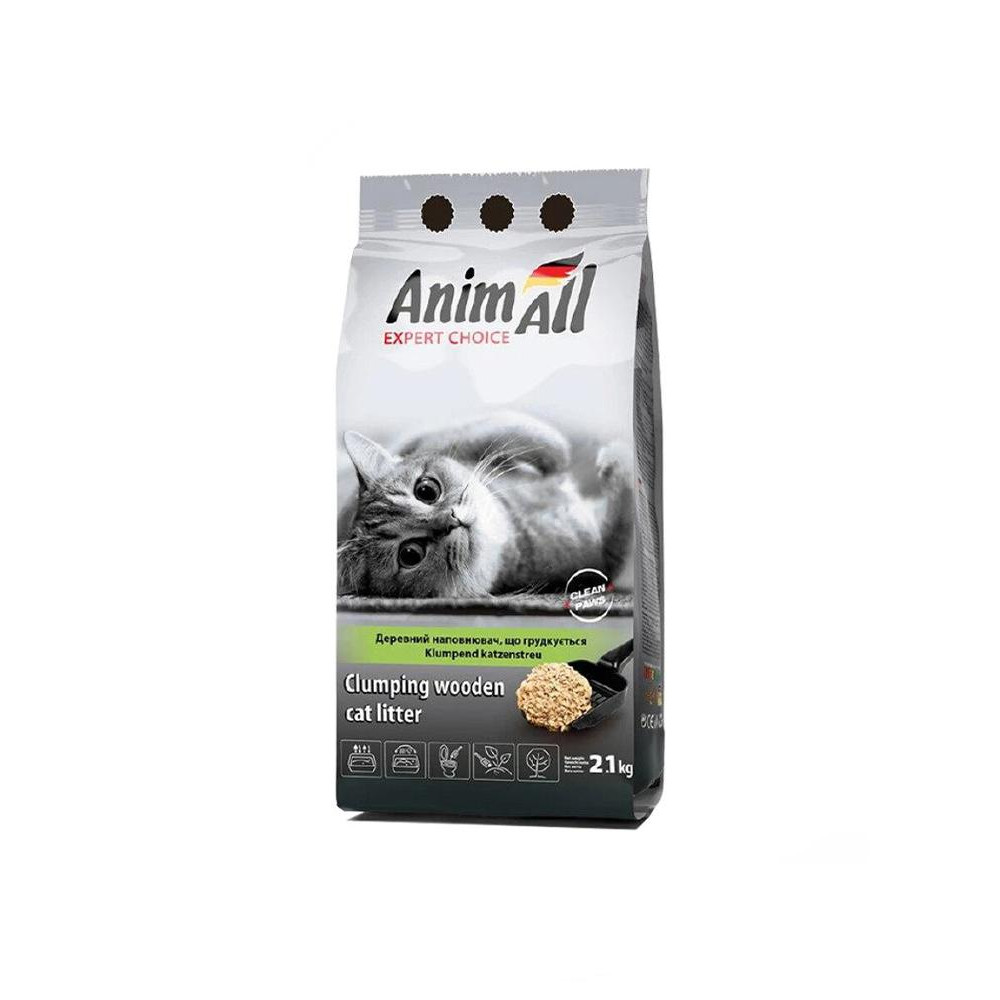AnimAll Древесный комкующийся 2,1 кг 136622 - зображення 1