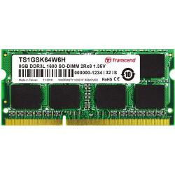 Transcend 8 GB SO-DIMM DDR3L 1600 MHz (TS1GSK64W6H) - зображення 1