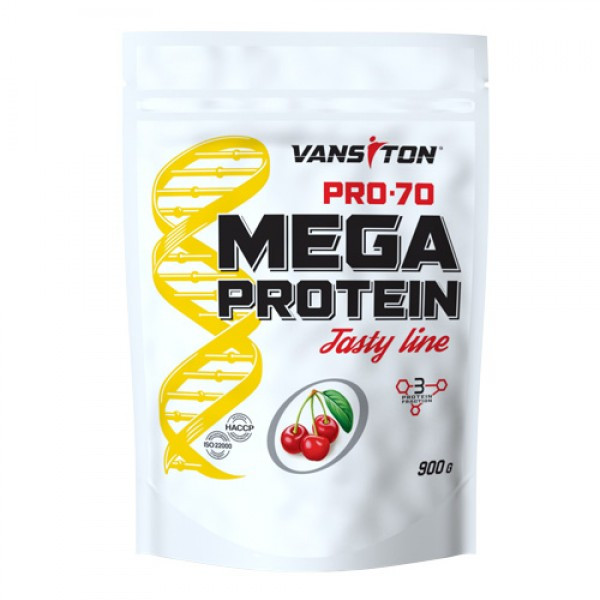 Ванситон Mega Protein Pro-70 /Про-70/ 900 g /30 servings/ Cherry - зображення 1