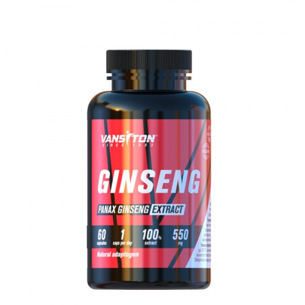 Ванситон Ginseng /Женьшень/ 550 mg 60 caps - зображення 1