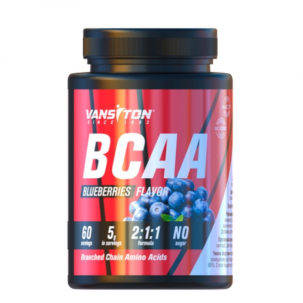 Ванситон BCAA 2:1:1 300 g /60 servings/ Blueberries - зображення 1