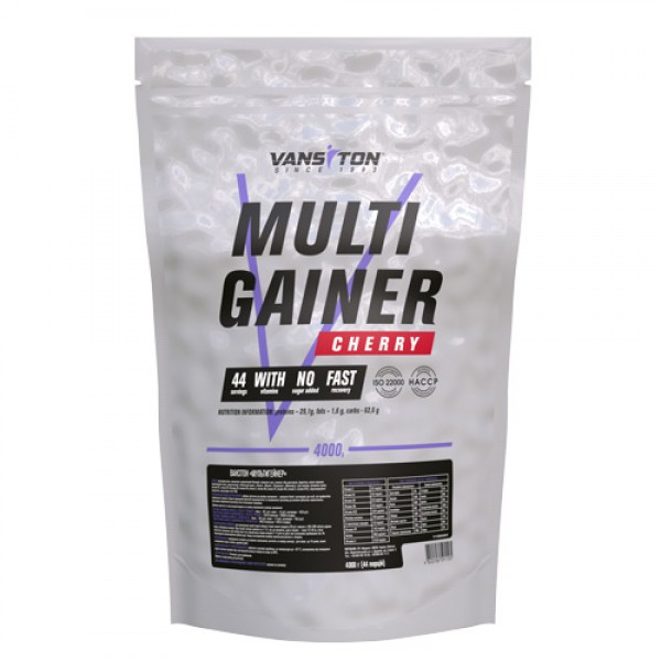 Ванситон Multi Gainer /Мультигейнер/ 4000 g /44 servings/ Cherry - зображення 1