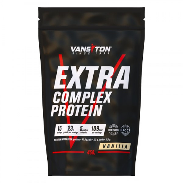 Ванситон Extra Complex Protein /Экстра/ 450 g /15 servings/ Vanilla - зображення 1