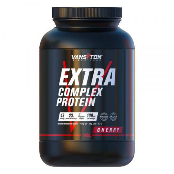Ванситон Extra Complex Protein /Экстра/ 1400 g /46 servings/ Cherry - зображення 1