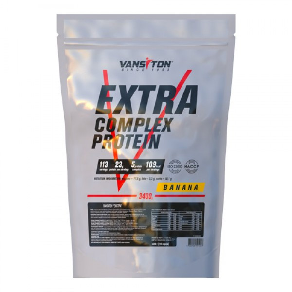 Ванситон Extra Complex Protein /Экстра/ 3400 g /113 servings/ Banana - зображення 1