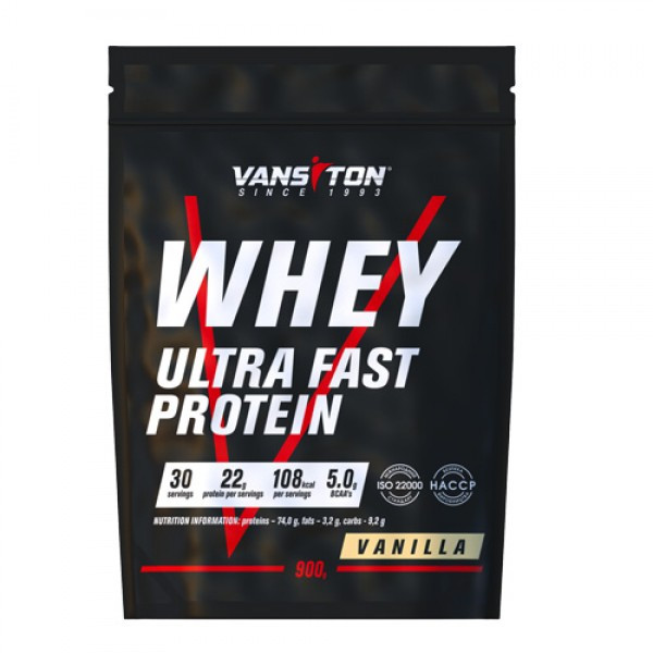 Ванситон Whey Ultra Fast Protein /Ультра-Про/ 900 g /30 servings/ Vanilla - зображення 1