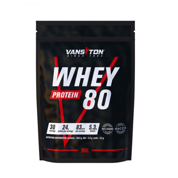 Ванситон Whey 80 Protein /Вей-80/ 900 g /30 servings/ Unflavored - зображення 1