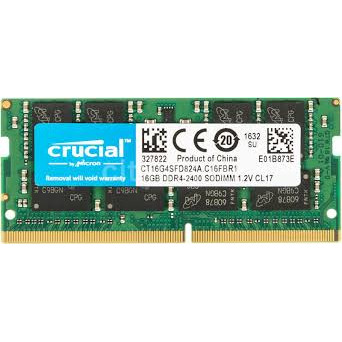 Crucial 16 GB SO-DIMM DDR4 2400 MHz (CT16G4SFR824A) - зображення 1