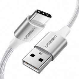 UGREEN US288 USB -Type-C Cable Aluminum Braid 2m White (60133)