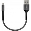 Intaleo CB0 USB-microUSB 0.2m Black/Grey (1283126495632) - зображення 1