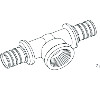 Rehau Тройник RAUTITAN с внутр. резьбой на бок.пр 25-Rp 3/4-25 (ст код 258206-002 (456296-001) - зображення 1